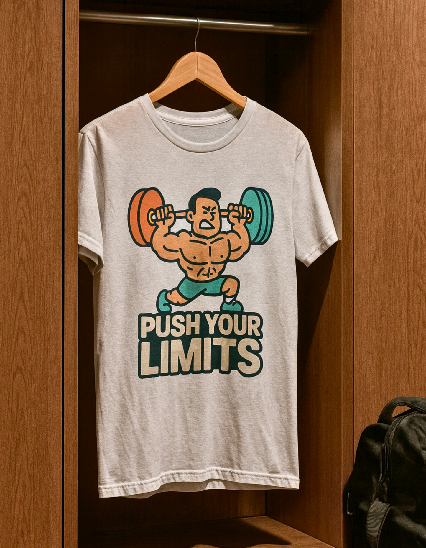 Push Your Limits – Men's Fitness Lovers T-Shirt