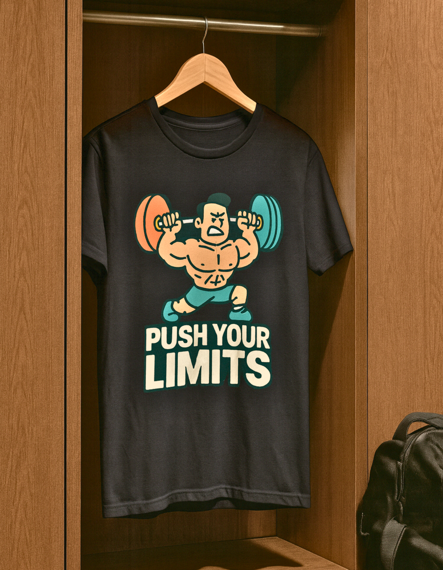 Push Your Limits – Men's Fitness Lovers T-Shirt
