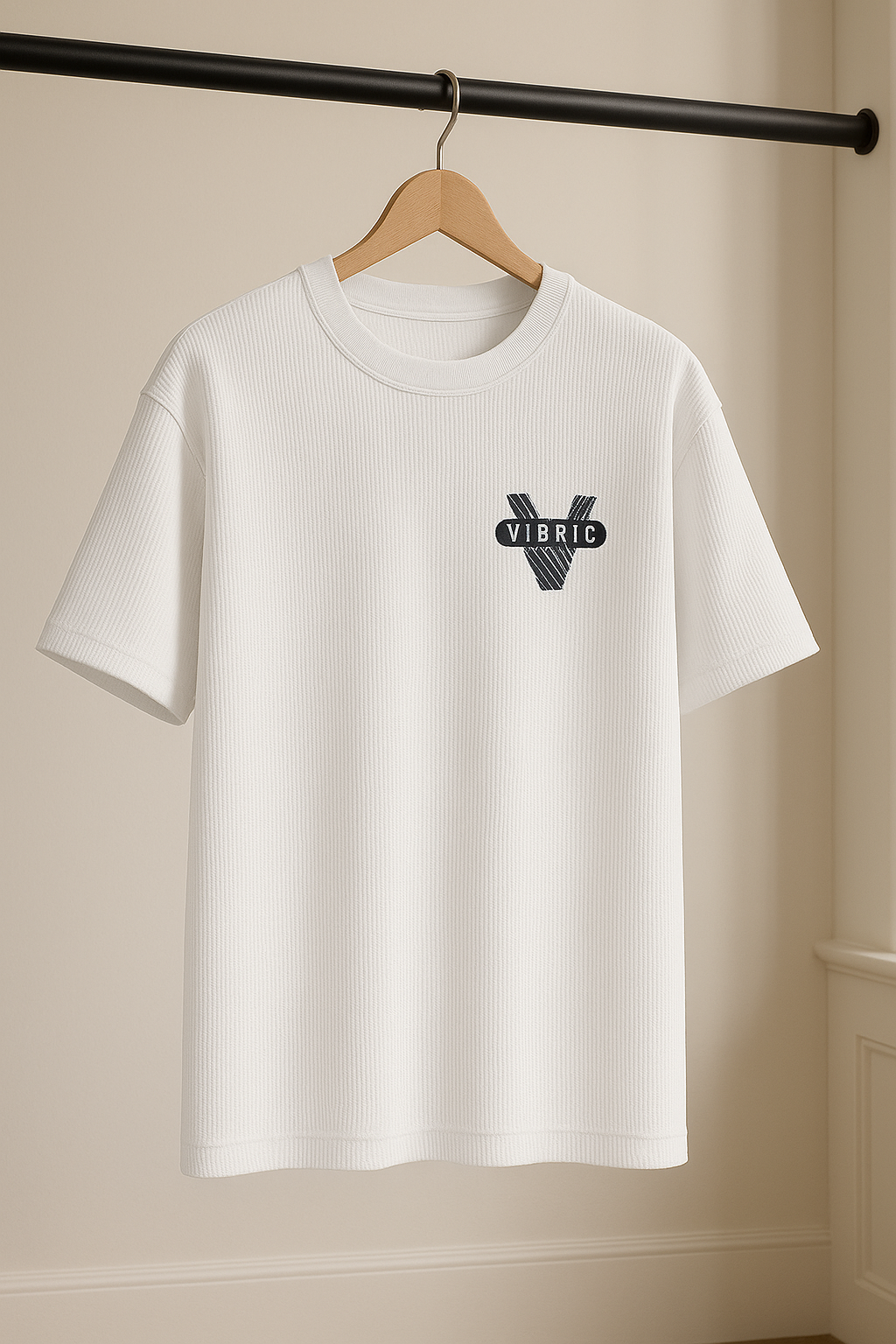 Men's Oversized Waffle Knit T-Shirt