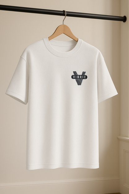 Men's Oversized Waffle Knit T-Shirt