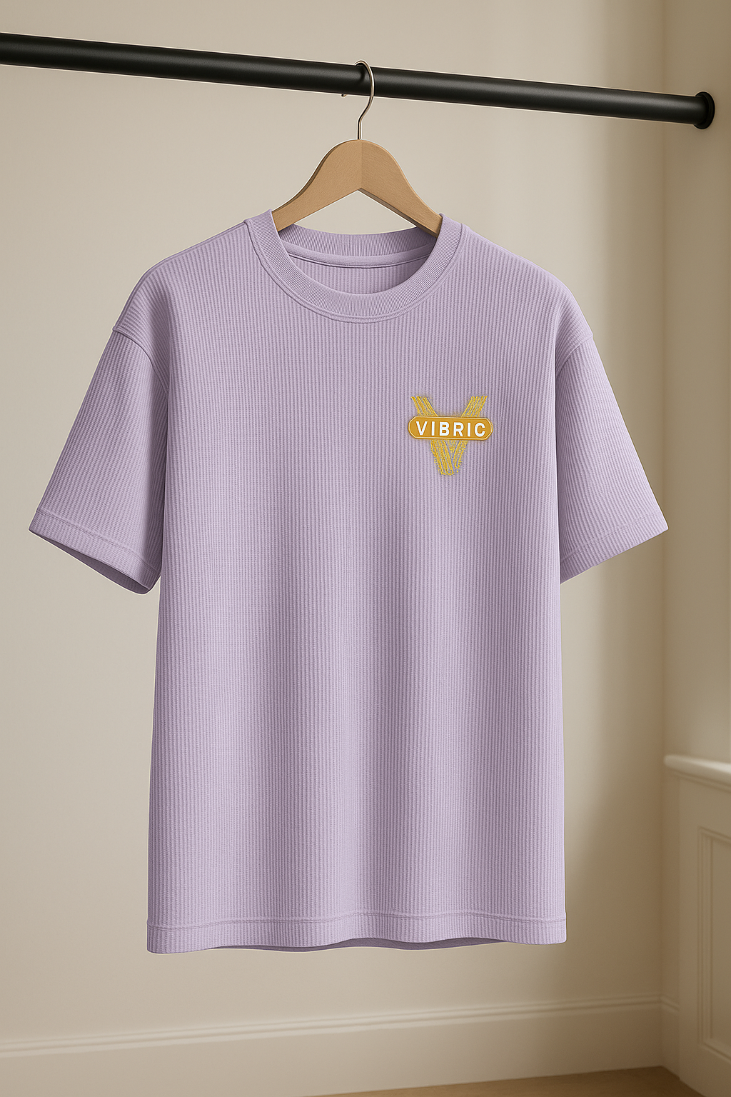 Men's Oversized Waffle Knit T-Shirt