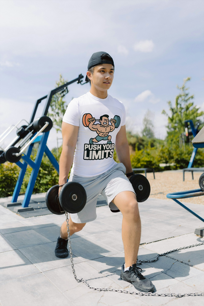 Push Your Limits – Men's Fitness Lovers T-Shirt